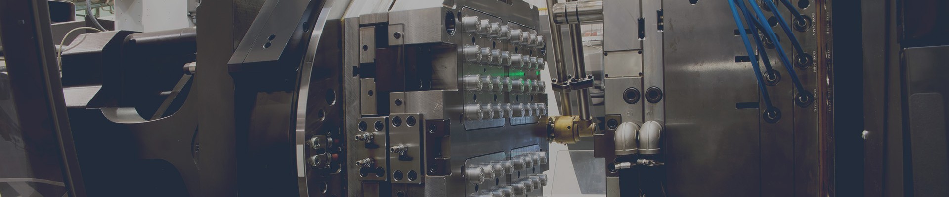 A collage of plastics, filling line of aerosol  sprays and laboratory equipment